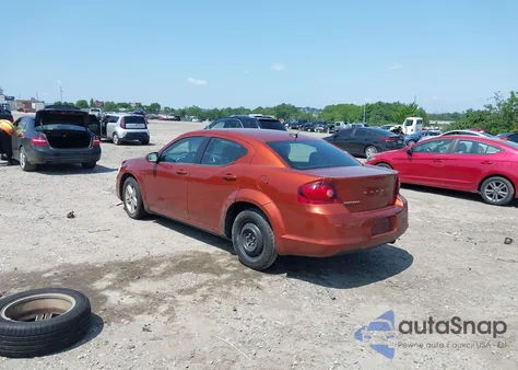 2012 Dodge Avenger Sxt from USA, damaged, VIN 1C3CDZCB8CN154728
